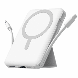 Azmuth Power Bank, für Magsafe Powerbank iPhone 10000mAh, Magnetische Power Bank Wireless Schnellladen mit LED Display Tragbares Ladegerät Akkuspack für iPhone 17/16/15/14/13/12/Pro/Pro Max Weiß Angebot bei HelloDeals