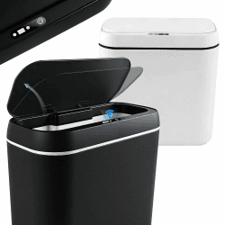 2er Set Mülleimer mit Sensor, 15L Automatischer Mülleimer mit Deckel, Intelligenter Bewegungssensor, Leise Wasserdicht Elektrischer Mülleimer für Büro, Schlafzimmer, Küchen Angebot bei HelloDeals