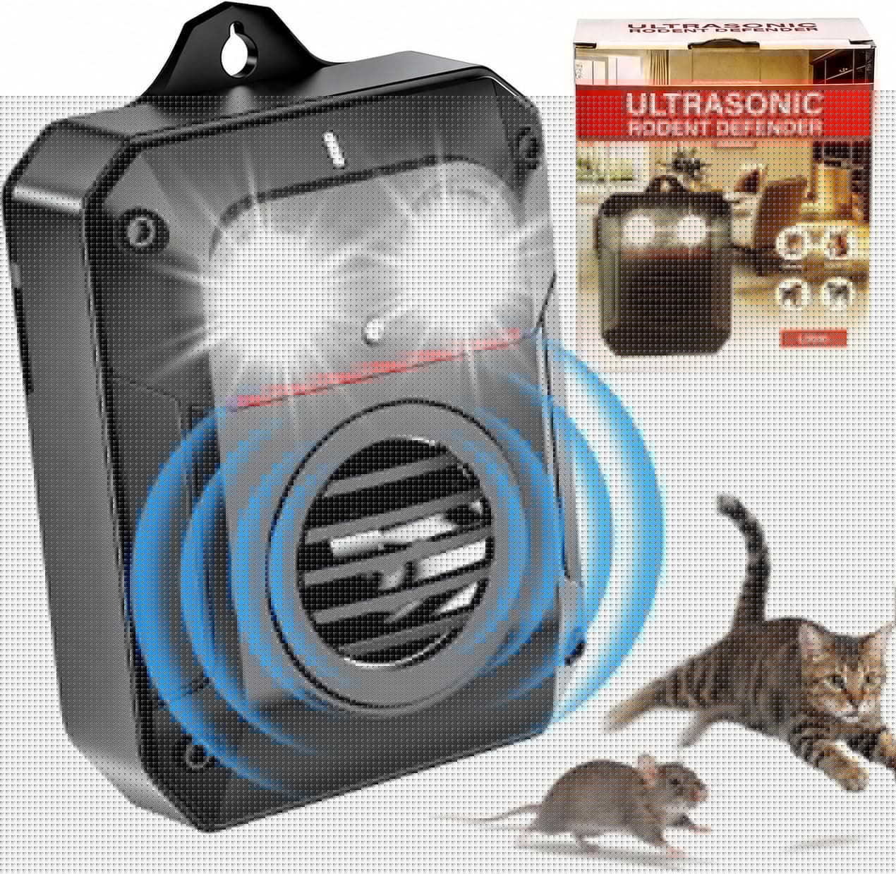 MEKEET Marderschreck Auto,Ultraschall Marderabwehr mit LED-Blitzlicht,15–55 kHz,IP65 Wasserdicht,Gegen Marder,Mäuse und Ratten für Auto,Garage,Dachboden Grün Angebot bei HelloDeals