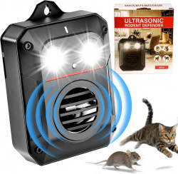 MEKEET Marderschreck Auto,Ultraschall Marderabwehr mit LED-Blitzlicht,15–55 kHz,IP65 Wasserdicht,Gegen Marder,Mäuse und Ratten für Auto,Garage,Dachboden Grün Angebot bei HelloDeals