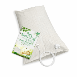Erdungskissenbezug 50 x76 cm mit Erdungsanschlusskabel für besseren Schlaf, Schmerzlinderung, hilft bei Angstzuständen und Schnarchen. (Weiß) Angebot bei HelloDeals