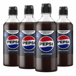 Sodastream drink mix Pepsi Zero Zucker, Cola Sirup, 4er Pack (4 x 440 ml) drink mix Sirup (mit Dosierkappe) 1er Pack (1 x 440ml) Angebot bei HelloDeals
