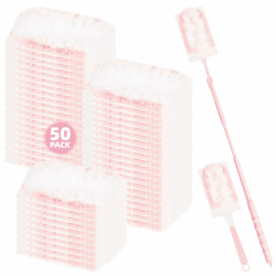 52 Stück Staubmagnet Kompatibel mit Swiffer Staubmagnet Nachfüllpack,Einweg Magnet Staubwedel für Swiffer Duster, zur Reinigen von Tierhaare Staub Schmutz (50 Tücher + 2 Griffe, Rosa) 52 Stück-180°（Rosa） Angebot bei HelloDeals
