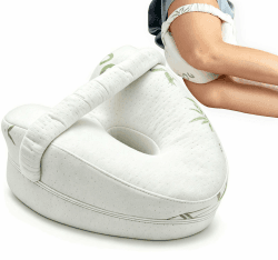 Kniekissen für Seitenschläfer Memory Foam Beinkissen mit Bambus | Ergonomisches Seitenschläferkissen mit Gurt & waschbarem Bezug Linderung von Hüft- und Ischiasschmerzen für guten Schlaf Angebot bei HelloDeals