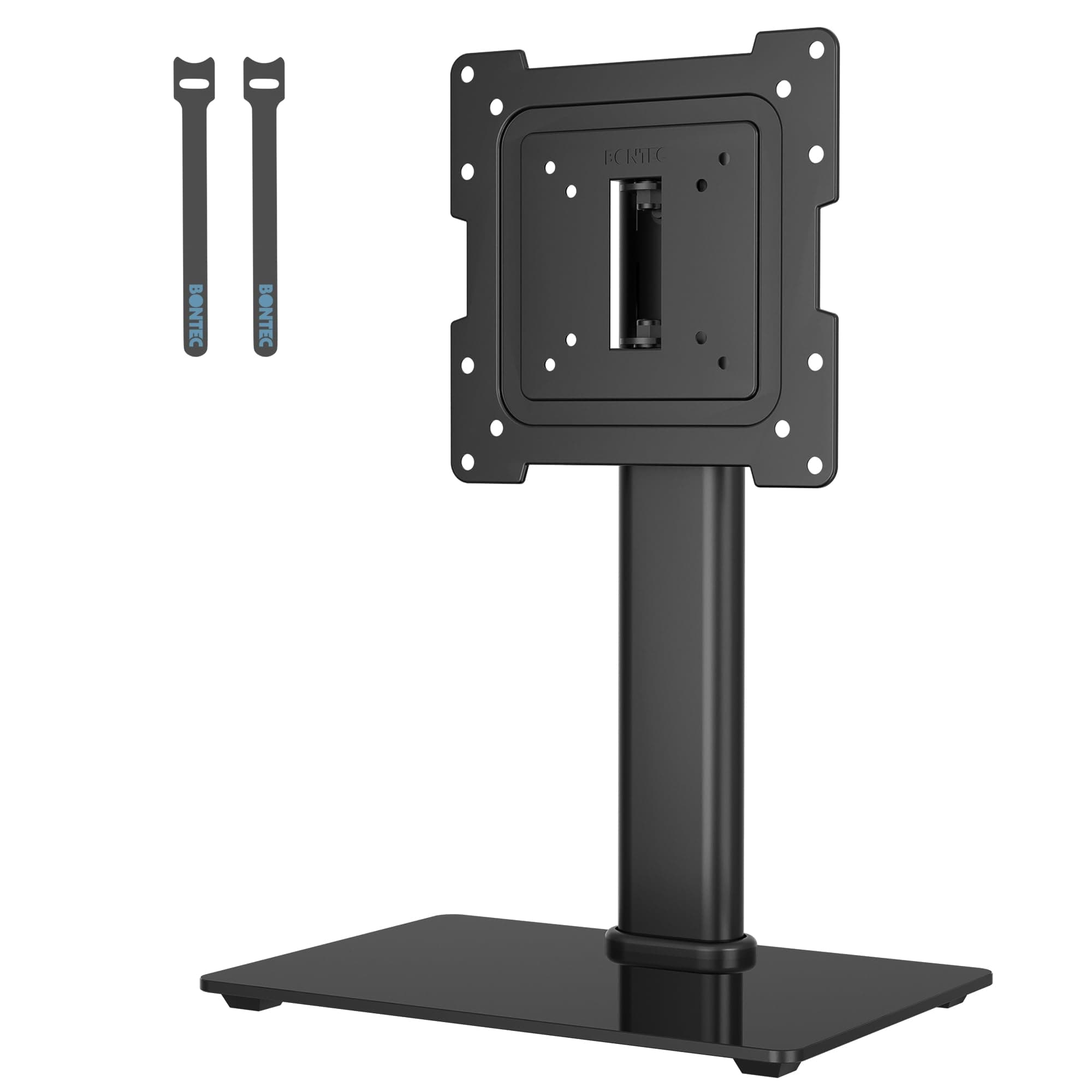 BONTEC TV Standfuß Schwenkbar für 17-43 Zoll, 45 kg, VESA 200x200 mm | 3-stufig höhenverstellbar und 50° schwenkbar – für flache oder gebogene TVs und Monitore auf Tisch oder TV-Möbel Angebot bei HelloDeals