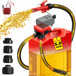 20L/min Kraftstoffpumpe mit Auto-Stopp & Alarm,Benzinpumpe Diesel & Öl. | Kompatibel mit Makita 18V LXT Akkus (BL1850, BL1830, BL1840 u.a.).Tragbare Zapfpistole für Benzin & Diesel (nur Gerät) Rot Angebot bei HelloDeals