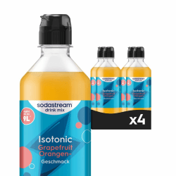 Sodastream drink mix Isotonic Grapefruit-Orange, 4er Pack (4 x 440 ml) 4er Pack (4 x 440ml) drink mix Sirup (mit Dosierkappe) Angebot bei HelloDeals