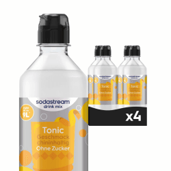 Sodastream drink mix Tonic ohne Zucker, 4er Pack (4 x 440 ml) 4er Pack (4 x 440ml) drink mix Sirup (mit Dosierkappe) Angebot bei HelloDeals