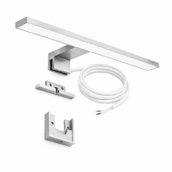 LED Spiegelleuchte 30 cm 5W 550 lm 4000K Neutralweiß – Bad Spiegellampe IP44 für Spiegel Schrank Wandmontage Silber Angebot bei HelloDeals