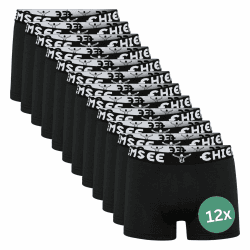 Chiemsee Boxershorts Herren 2 Farben S-4XL I 12er Set I Baumwolle | Kurze Unterhosen mit elastischem Bund I atmungsaktiv I Regular Fit XL 9090 Black/Black Angebot bei HelloDeals