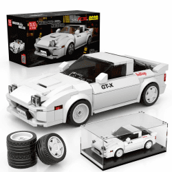 Mould King 27015 Technik Sportwagen Bausteinsets mit Acryl Vitrine Modellautos zum Sammeln, Geschenke für Kinder ab 8+ Jahren/Erwachsene Sammler Enthusiasten, (369 Teile) Angebot bei HelloDeals