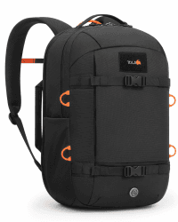 Tolaccea Reiserucksack 30L Damen Herren, Handgepäck Rucksack 16 Zoll Laptop | Nachhaltiges RPET | 180°-Laptopfach bis 16" mit EVA-Schutz | YKK-Reißverschluss | Standfeste Bodenplatte Schwarz Angebot bei HelloDeals