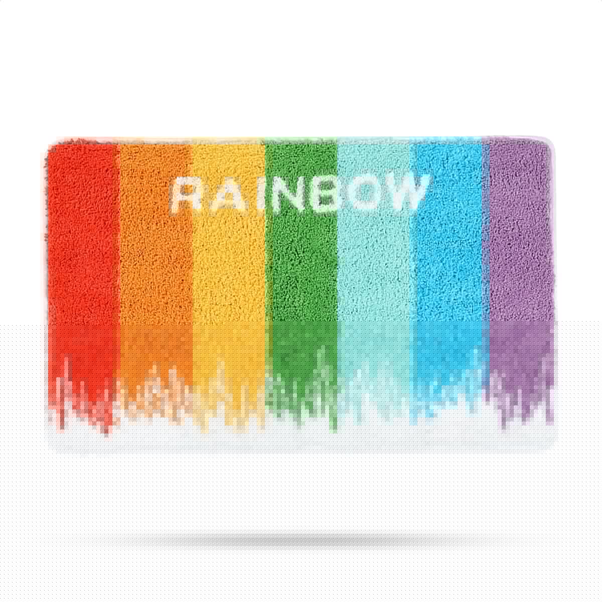 Molesun Niedliche Regenbogen Badematte 50x80cm, Weich, Saugfähig, rutschfest, Waschbar 50 x 80 cm Regenbogen Angebot bei HelloDeals