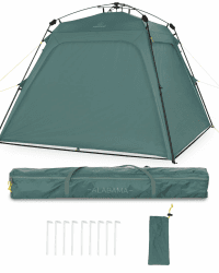 JUSTCAMP wasserdichter Schnellaufbau Pavillon mit 4 Seitenwänden 2,5 x 2,5 m - robuster Outdoor Pavillon faltbar mit UV-Schutz 80+ für Garten, Camping, Festival & Strand - leichtes Pop Up Zelt Pavillon mit 4 Wänden Angebot bei HelloDeals
