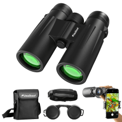 Usogood Fernglas 10x42 HD mit BAK4 HD Prisma + FMC Objektiv, 3 Jahre Garantie, Ferngläser mit Telefonadapter für Fotografie, Fernglas Erwachsene für Vogelbeobachtung, Jagd, Wandern, Safari | Garantie, Ferngläser mit Telefonadapter für Fotografie, Fernglas Angebot bei HelloDeals