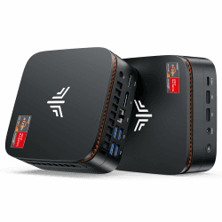 NiPoGi Hyper H1 Mini PC W-11 PRO Α-MD Ryzen 7 7735HS (Max 4.75GHz,8C/16T) 16GB LPDDR5 5500MHz/512GB M.2 NVMe SSD, Desktop PC für Büro Gaming 4K Triple Display(DP1.4+HDMI 2.0+Type-C)/WiFi 6/BT 5.2/VESA Schwarz H1 7735HS/16+512GB Angebot bei HelloDeals