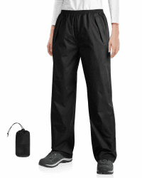 33,000ft Damen Regenhose wasserdichte Fahrrad Überziehhose Reflektierende Winddichte Leichte Outdoorhose zum Golf Wandern Angeln 34 Schwarz Angebot bei HelloDeals