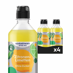 Sodastream drink mix Zitrone-Limette ohne Zucker, 4er Pack (4 x 440 ml) drink mix Sirup (mit Dosierkappe) 1er Pack (1 x 440ml) Angebot bei HelloDeals