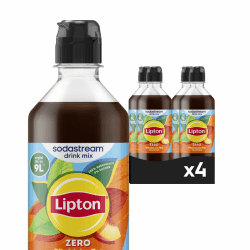 Sodastream drink mix Lipton Zero Pfirsich Ice Tea, 4er Pack (4 x 440 ml) drink mix Sirup (mit Dosierkappe) 4er Pack (4 x 440ml) Angebot bei HelloDeals