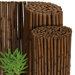 Sol Royal Bambus Sichtschutz Zaun witterungsbeständiger Bambuszaun Indoor | 80x250cm Dunkelbraun gehärtete Bambusrohre Ø2-3cm hochwertig Balkon Premium Outdoor Gartenzaun Windschutz B23 80x250 cm Angebot bei HelloDeals