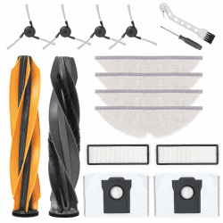 Zubehörset für Dreame D20 / D20 Pro Plus Saugroboter, 2 Hauptbürsten, 4 Seitenbürsten, 4 Wischer-Pads, 2 Filter, 2 Staubbeutel, 1 Reinigungswerkzeug, 1 Schraubendreher Angebot bei HelloDeals