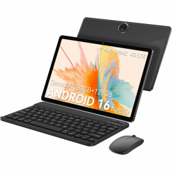 ZENO5 11 Zoll Android 16 Tablet mit Tastatur, 4G LTE Dual SIM, 32GB RAM + 128GB ROM, 90 Hz Display, 8300 mAh, GPS, Gemini AI, Widevine L1, Face ID, inkl. Stift und Maus, Tablet für Arbeit und Lernen Gray Angebot bei HelloDeals