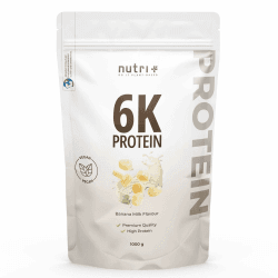 Nutri + Proteinpulver Banana Milk 1 kg - 78% Eiweiß Pulver - pflanzliches Protein Powder Milch-Banane Flavor - 6-Komponenten Eiweißpulver 1000 g aspartamfrei Banana Milk 33 Portionen (1er Pack) Angebot bei HelloDeals