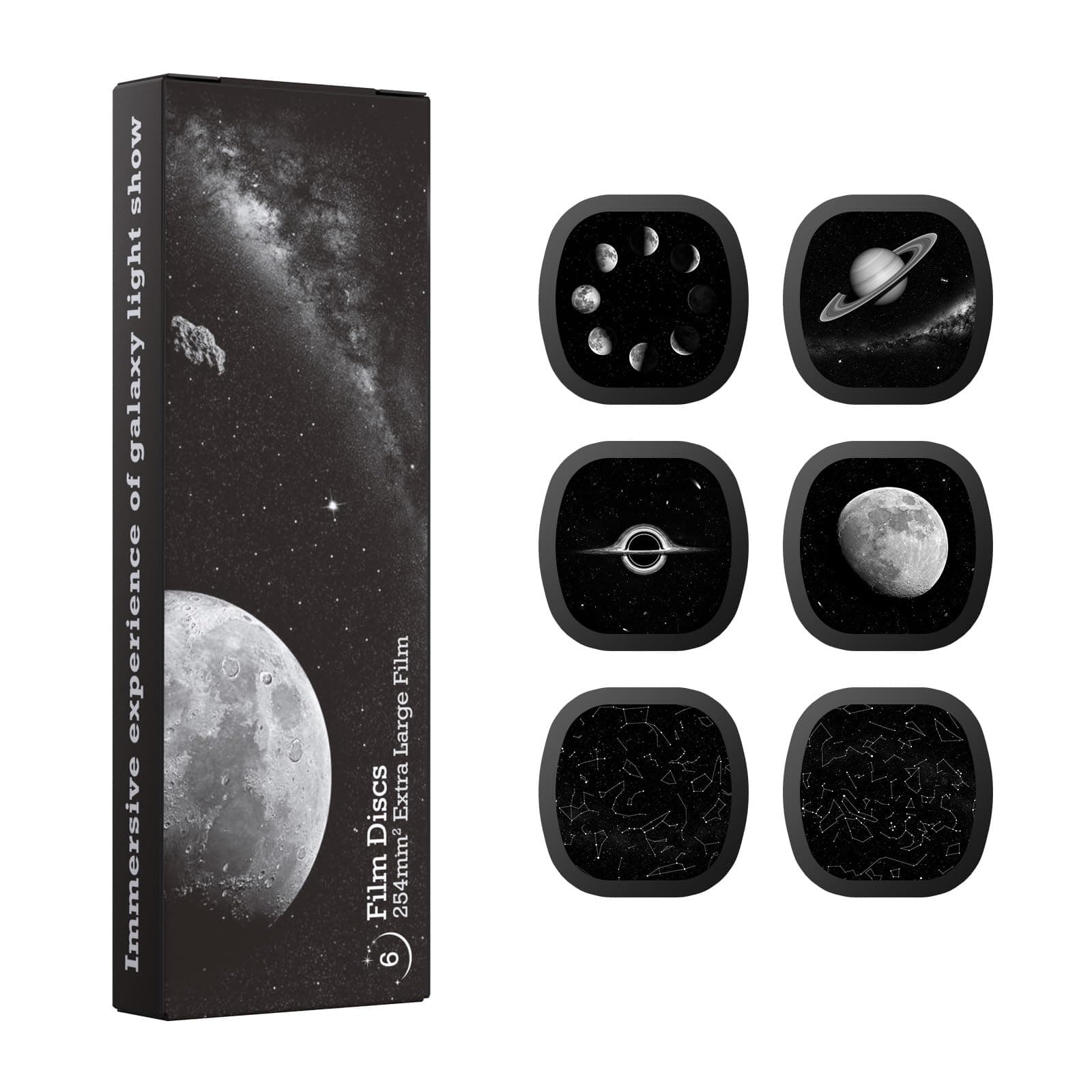 Sternenhimmel Projektor Disc, 5K HD Scheiben für Ainael Galaxy Projektor | Kompatibel mit SKE-TKQ01 & BL-DQY02 (Pro Version) • 8 Themen • Austauschbar • Realistisch • 6 Stück Disc Set Angebot bei HelloDeals