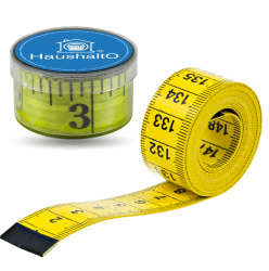 2 in 1 - Maßband 150 cm - Präzises Messen - Schneidermaßband cm + INCH Massband - Aufbewahrungsbox Gelb Angebot bei HelloDeals