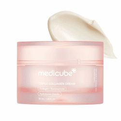 Medicube Triple kollagen Face Care – Feuchtigkeitsspendende Gesichtscreme Damen Feuchtigkeitscreme mit Hyaluronsäure und Sheabutter – Anti Falten Creme – korean skincare, 1,69 oz Angebot bei HelloDeals