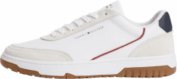 Tommy Hilfiger Herren Th Basket Core Leather Suede Mix Fm0fm05881 Low Top 41 EU Blue Rwb Angebot bei HelloDeals