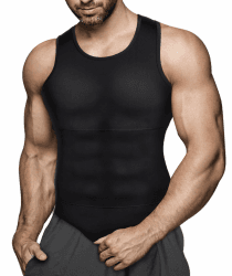 Gotoly Herren Unterhemden Shapewear Workout Tank Tops Kompressionsshirt Muskelshirt Abnehmen Body Shaper Sport Bauch Weg Shirt Unterhemd Feinripp M Schwarz Angebot bei HelloDeals