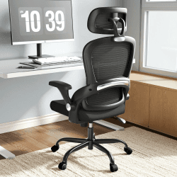 TRALT Ergonomischer Bürostuhl - Schreibtischstuhl mit Verstellbare Kopfstütze Höhenverstellbarer Bürostuhl Büro Stuhl - Office Chair Ergonomic Desk Chair - Gaming Stuhl 150kg für Lange Zeit Schwarz Schwarz 2026 Angebot bei HelloDeals