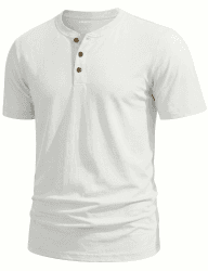TACVASEN Henley T Shirt Herren Kurzarm Sommer Basic Baumwolle Tshirt | Shirts Regular Fit Freizeitshirt Atmungsaktive Arbeits Casual Obertail mit Knopfleiste XL 01-weiß Angebot bei HelloDeals