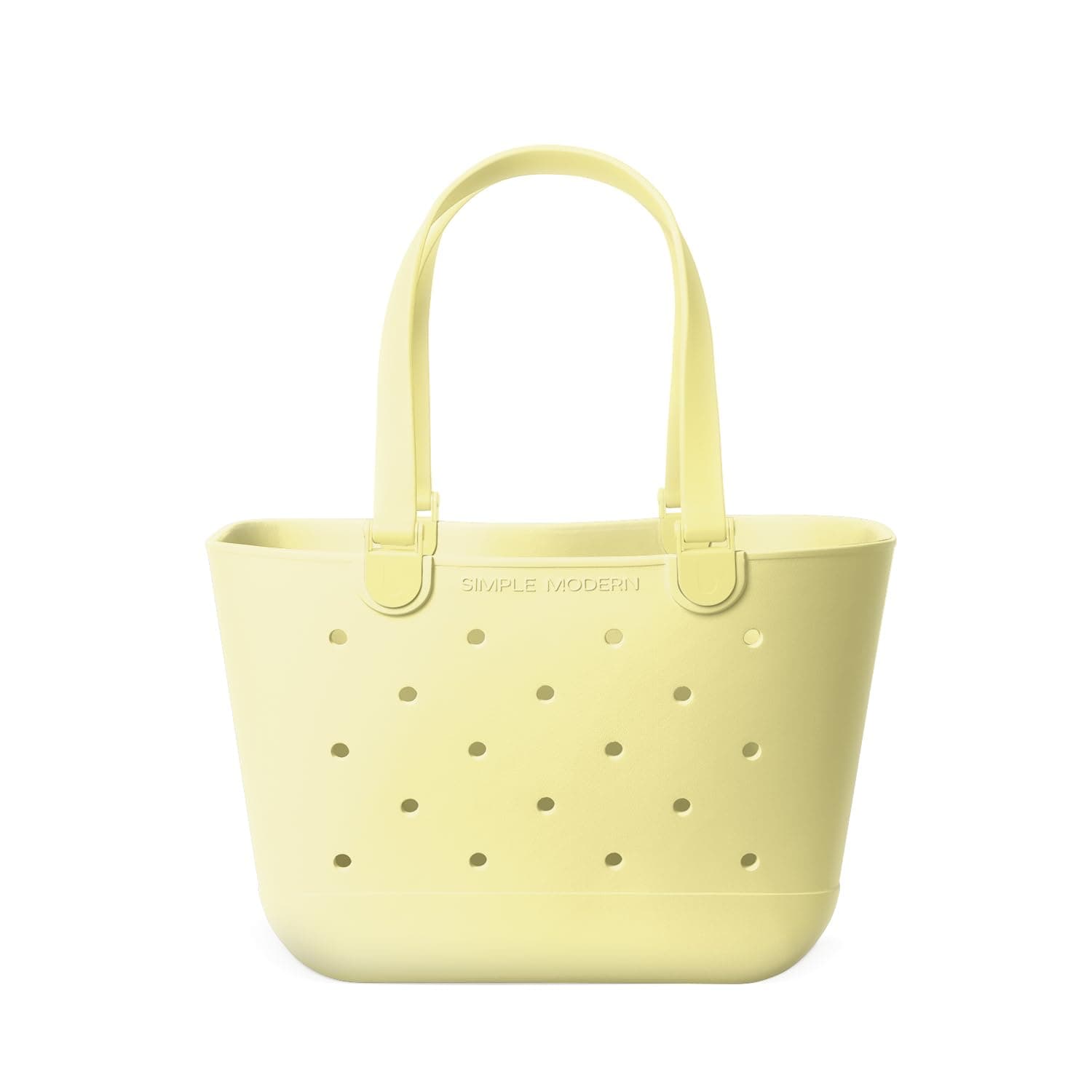 Simple Modern Strandtasche aus Gummi | Große Wasserdichte Tragetasche mit Reißverschlusstasche für Strand, Pool, Boot, Einkäufe, Sport | Getaway Bag Kollektion L Buttercup Angebot bei HelloDeals