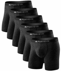 FORVEVO 6er Pack Merino Boxershorts Herren, Merinowolle Unterhosen Männer Atmungsaktiv Weiche Unterwäsche (M-3XL) XXL Darkgrey 6 Angebot bei HelloDeals