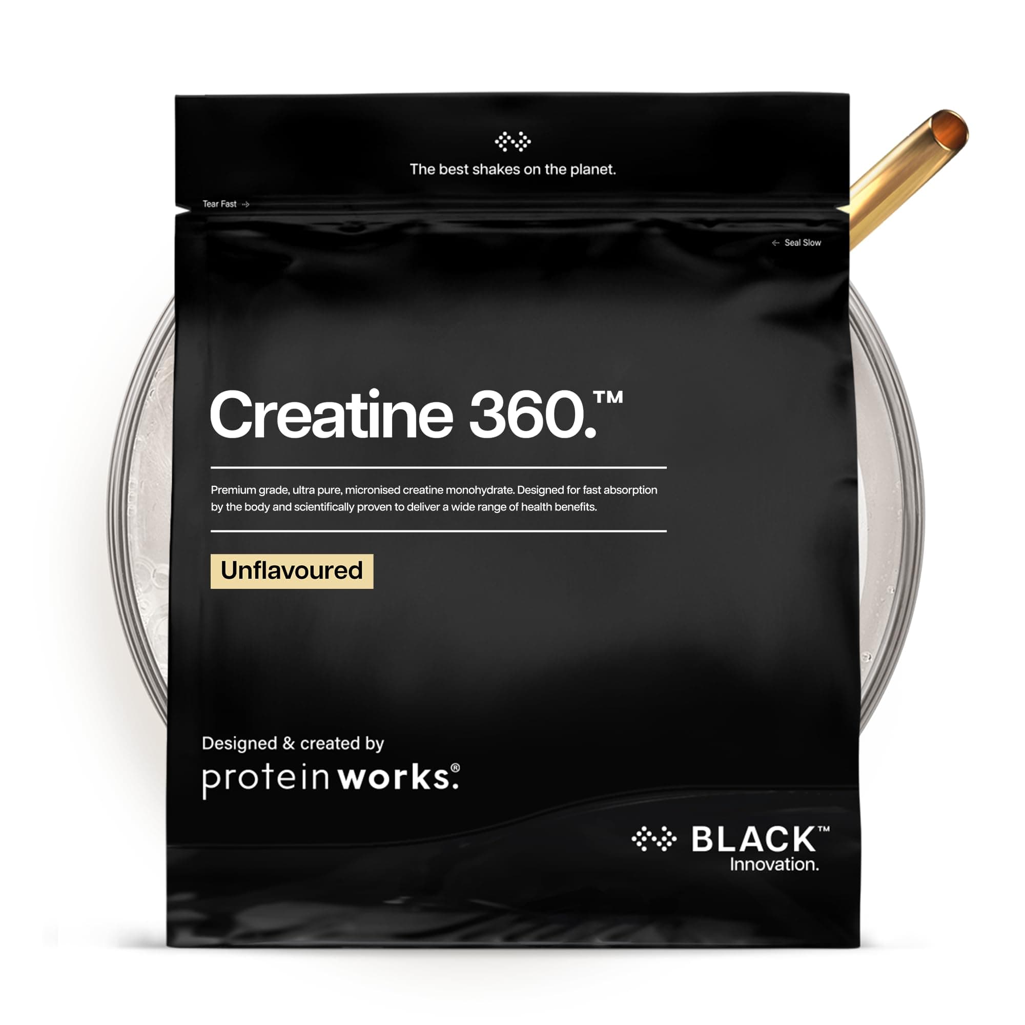 Protein Works | Creatine 360 – Black, Geschmacksneutral, 83 Portionen, 250g | Kreatin Monohydrat, 100% Reinheit, ultrafeines mikronisiertes 200-Mesh-Kreatinpulver, sofort löslich, Premium-Qualität Geschmacksneutral 83 Shakes (250g) Angebot bei HelloDeals