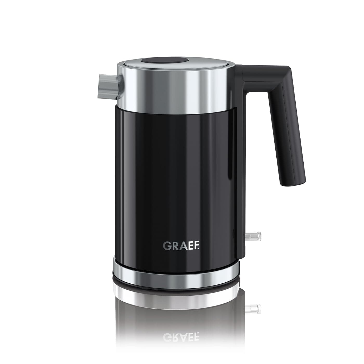 GRAEF. Edelstahl Wasserkocher WK402 Schwarz mit 1 Liter Fassungsvermögen, Kalkfilter abnehmbar, 360° Zentralkontakt, automatische Abschaltung Angebot bei HelloDeals