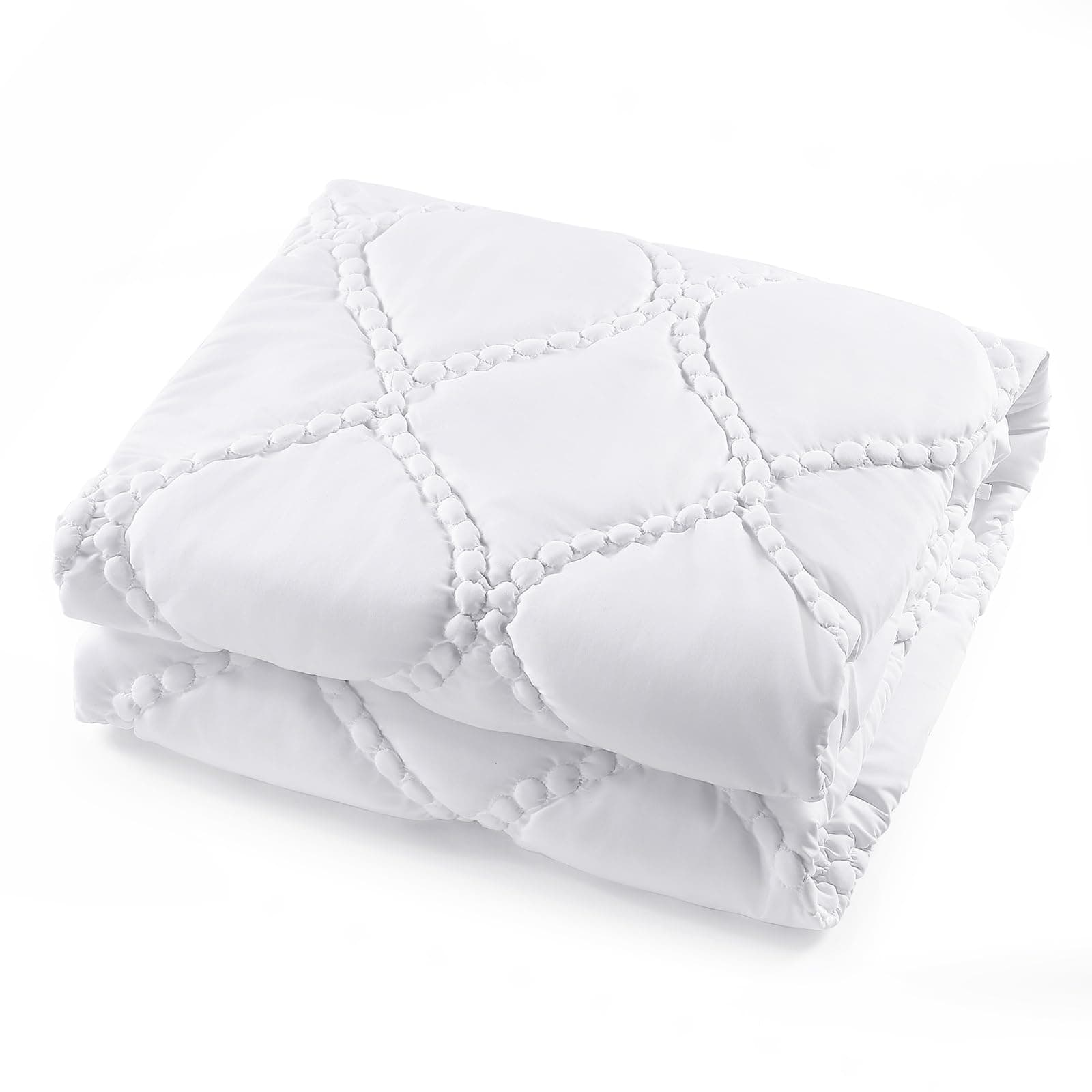 Elegear leichte Sommerdecke 135x200 cm, 2-in-1 Bettdecke und Bettbezug in einem, mit Kissenbezüge 80x80 cm, handbestickte dünne Sommerbettdecke, Oeko-Tex Waschbare Duvet, Weiß Weiß 135x200cm + 1 x Kissenbezug 80x80cm Angebot bei HelloDeals
