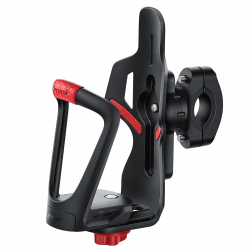 Lamicall Flaschenhalter Fahrrad, Getränkehalter Motorrad - [Für 55-85mm Große Flaschen] [Tracker-Aufbewahrung] Fahrradflaschenhalterung für Lenker & Rahmen, Trinkflaschenhalter für Fahrrad MTB Rennrad Schwarz+Rot Angebot bei HelloDeals