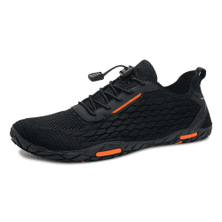 WateLves Strandschuhe Damen Herren Wasserschuhe Badeschuhe Unisex Atmungsaktiv Leicht Barfußschuhe rutschfeste für Schwimmen Tauchen 46 EU Fischschuppe Schwarz Angebot bei HelloDeals