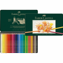 Faber-Castell - Polychromos Buntstifte Set 36 Farben Metalletui | 36 Künstlerfarbstifte mit 3,8 mm Mine, säurefreie Pigmente, hohe Farbbrillanz im Metalletui 36-teilig Metalletui Angebot bei HelloDeals