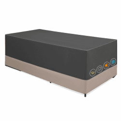 Gartenmöbel Abdeckung Winterfest 420D Oxford, Wasserdichte Schutzhülle Gartenmöbel Anti-UV Abdeckhaube für Gartentisch Terrassenmöbel Schwerlast, Regenschutz Staubfest 205x100x70cm Angebot bei HelloDeals