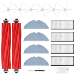 18 Pack S7 MaxV Ultra Zubehör für Roborock S7/ S7+ S7 MaxV S7 MaxV Plus | Ersatzsets beinhalten 2*Hauptbürste 4*Filter 4*Wischtücher 6*Seitenbürsten für Roborck S7 Angebot bei HelloDeals