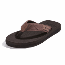 FITORY Herren Flip Flops Beach Sandalen Surfen Zehentrenner Sommerschuhe Gr.39-48 42 EU Braun Angebot bei HelloDeals