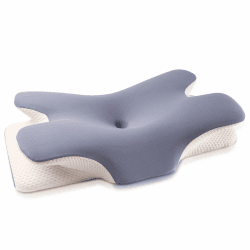 MULISOFT Nackenkissen Memory Foam Schmetterlingskissen Ergonomisches Kissen | Seitenschläferkissen, Nackenstützkissen, 2 Höhen Kopfkissen (10 / 12 cm) für Seiten-, Rücken- und Bauchschläfer, P-105 Blau P-105 Kissen Blau P-105 Kissen Blau M Angebot bei HelloDeals