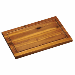 KESPER | Schneidbrett mit Saftrille, Material: Akazienholz, Maße: 32 x 21 x 1,5 cm, Farbe: Braun, Natur | 28180 32L x 21B cm Akazienholz Angebot bei HelloDeals
