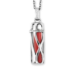 Engelsrufer Damen Halskette aus Sterling Silber mit austauschbarem Kraftstein Anhänger - nickelfrei- Allergiker geeignet Jaspis S Angebot bei HelloDeals