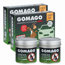 GOMAGO Marderschutz Auto Vorteils-/Doppelpack | Duftstoffbasierte Marderabwehr für den Motorraum | Starke Alternative zu Marderschreck, Marderspray & Ultraschall | ca. 6 Monate wirksam 35 g (2er Pack) Angebot bei HelloDeals