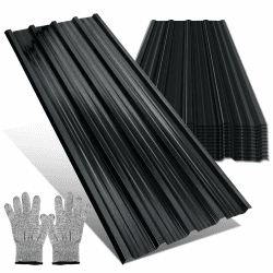 Profilblech 24x Trapezblech Dachplatten Wellblechplatten für Dach 129x46cm = 14m² Metall Dachblech Blech für Carport Gerätehaus, Anthrazit 24 Stück Anthrazit Angebot bei HelloDeals